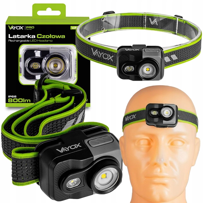 LATARKA CZOŁOWA AKUMULATOROWA LAMPKA CZOŁÓWKA NA GŁOWE CZOŁO LED USB