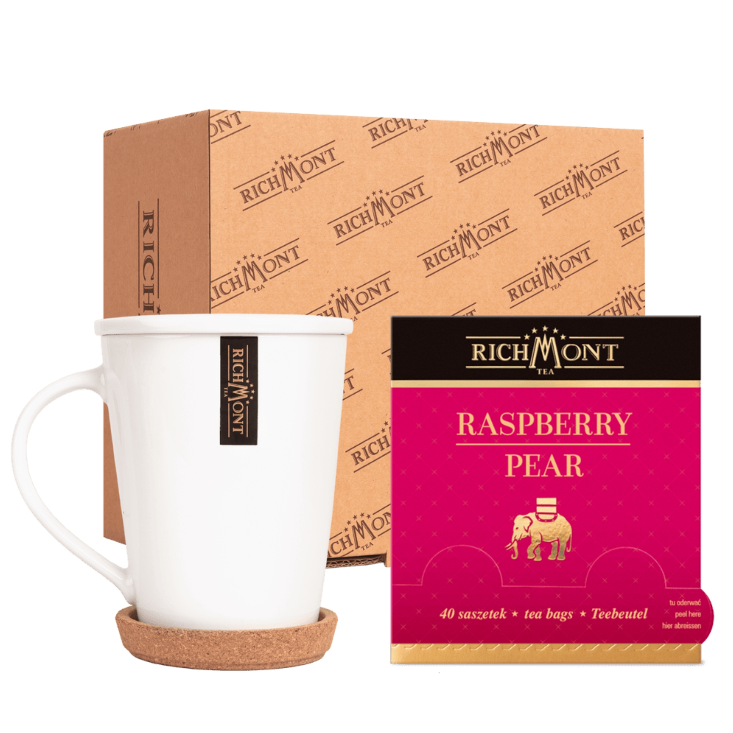 Richmont Čaj čaj Raspberry Pear Set 40 sáčků Dárek