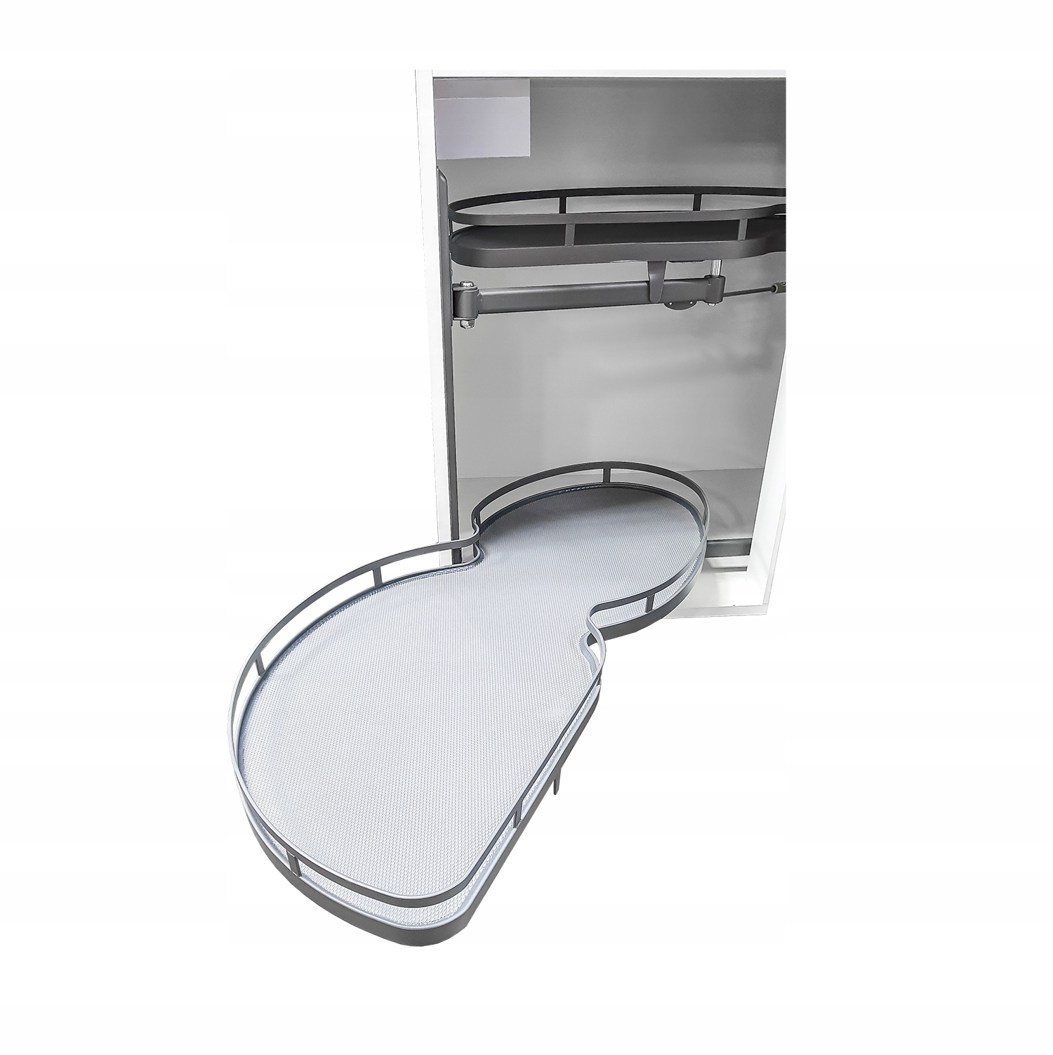 Rohová police, přední část 1000 mm, levá, Antracit