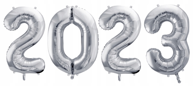 

Balony Foliowe 2023 Srebrne Balon Sylwester 100 CM