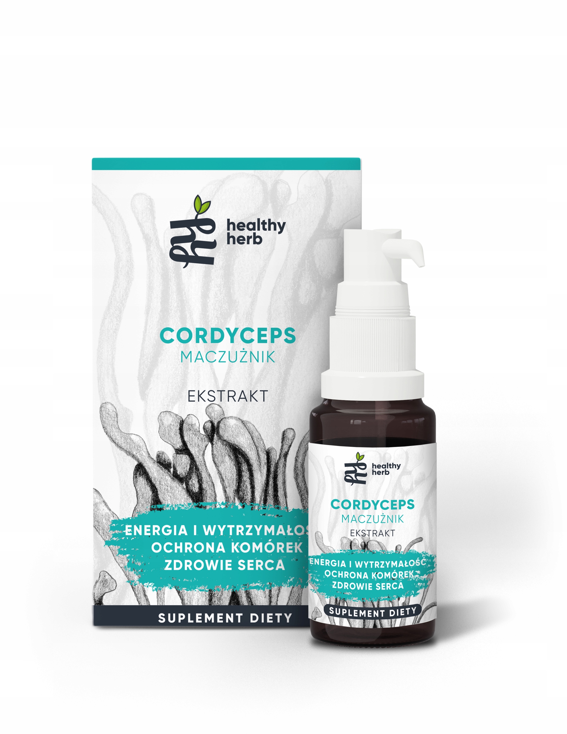 Kordyceps Ekstrakt adaptogeny – krople, grzyby funkcjonalne, wzmocnienie