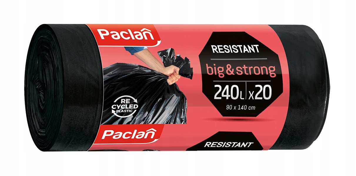 Levně 2x Paclan Pytle na odpadky Big&strong 240 l 20kusů
