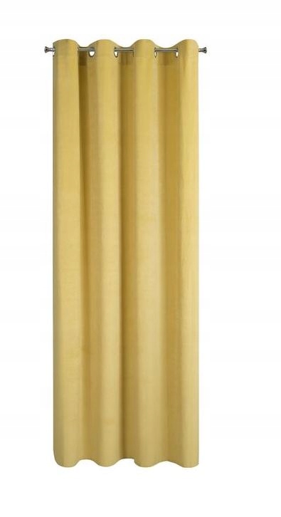 ZASŁONA GOTOWA TYCJAN 140X250 CM MUSZTARDOWY