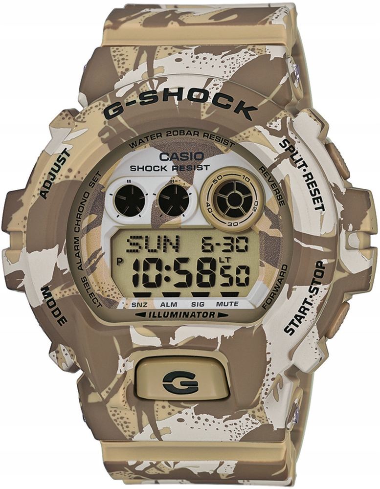 Bezel + Pasek zegarka CASIO GD-X6900MC-5 G-SHOCK Kolor koperty beżowy