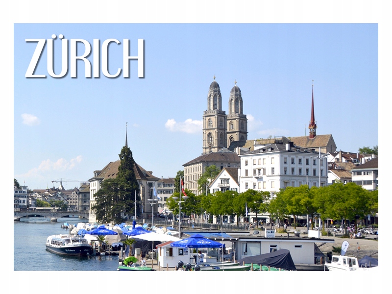 

Zurych Grossmünster Zabytki Magnes na lodówkę