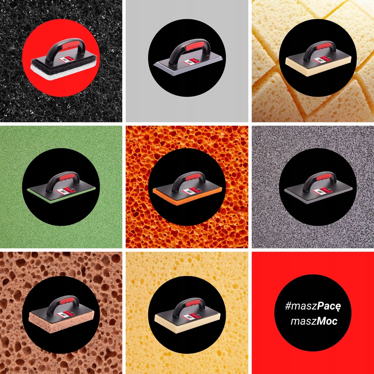 COMENSAL Paca z Gąbką gęstą HYDROCHŁONNA nacinaną Rodzaj pacy z gąbką