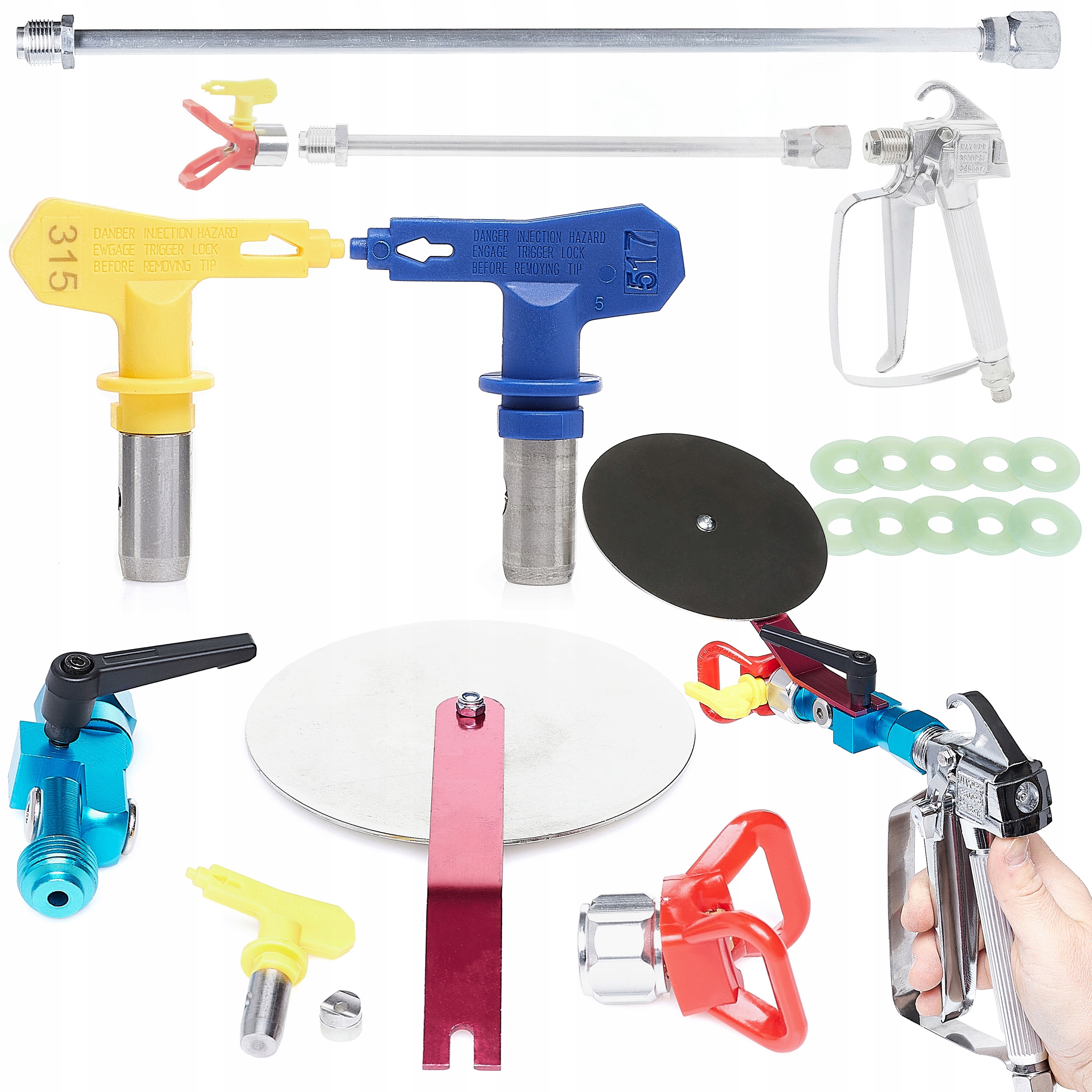 Odřezávač Barev Pro Pistoli Malířský Agregát Lanka 50 CM Tryska 315 Těsnění