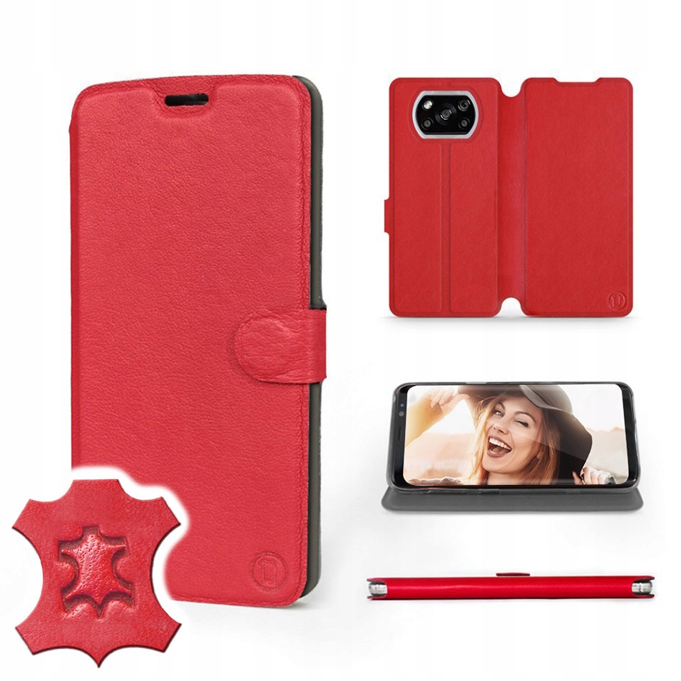 

Etui Mobiwear do Xiaomi Poco X3 Pro - Red Leather