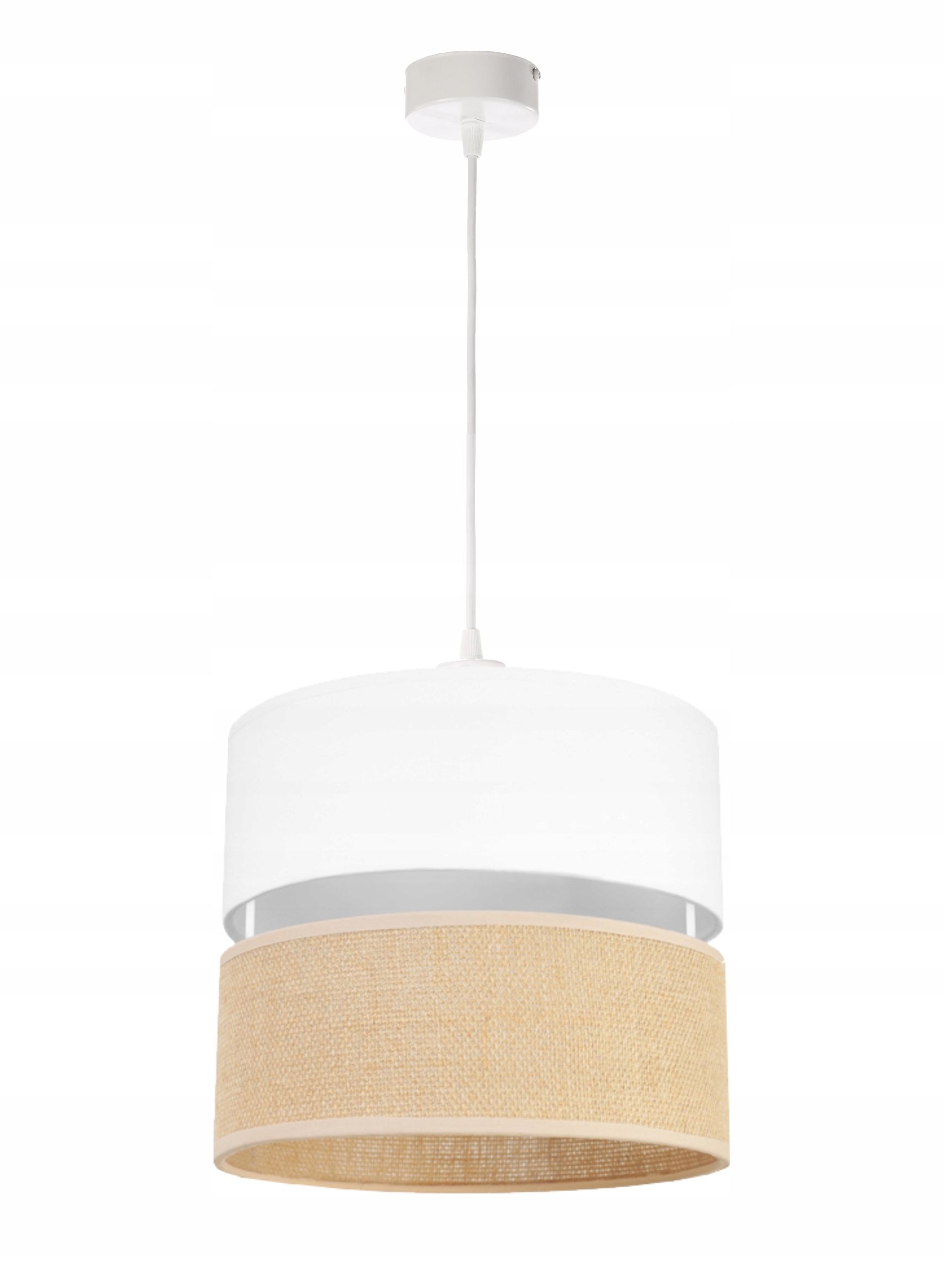 Závěsná stropní lampa Boho Juta E27 Led, nastavitelná