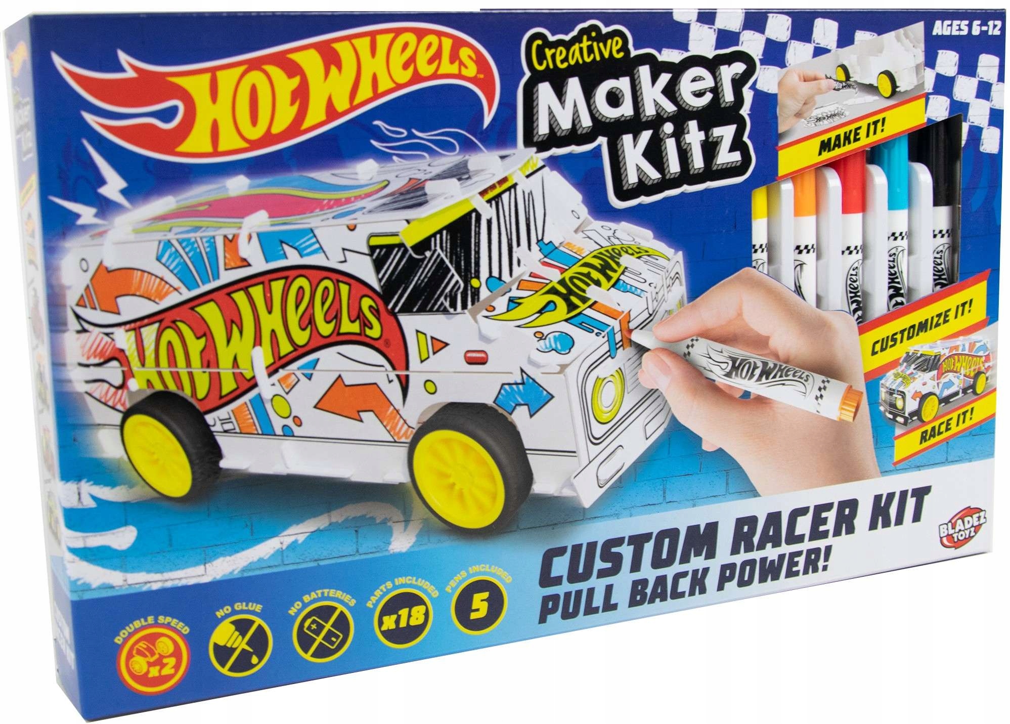 

Hot Wheels Auto Pojazd Van Do Składania Malowania