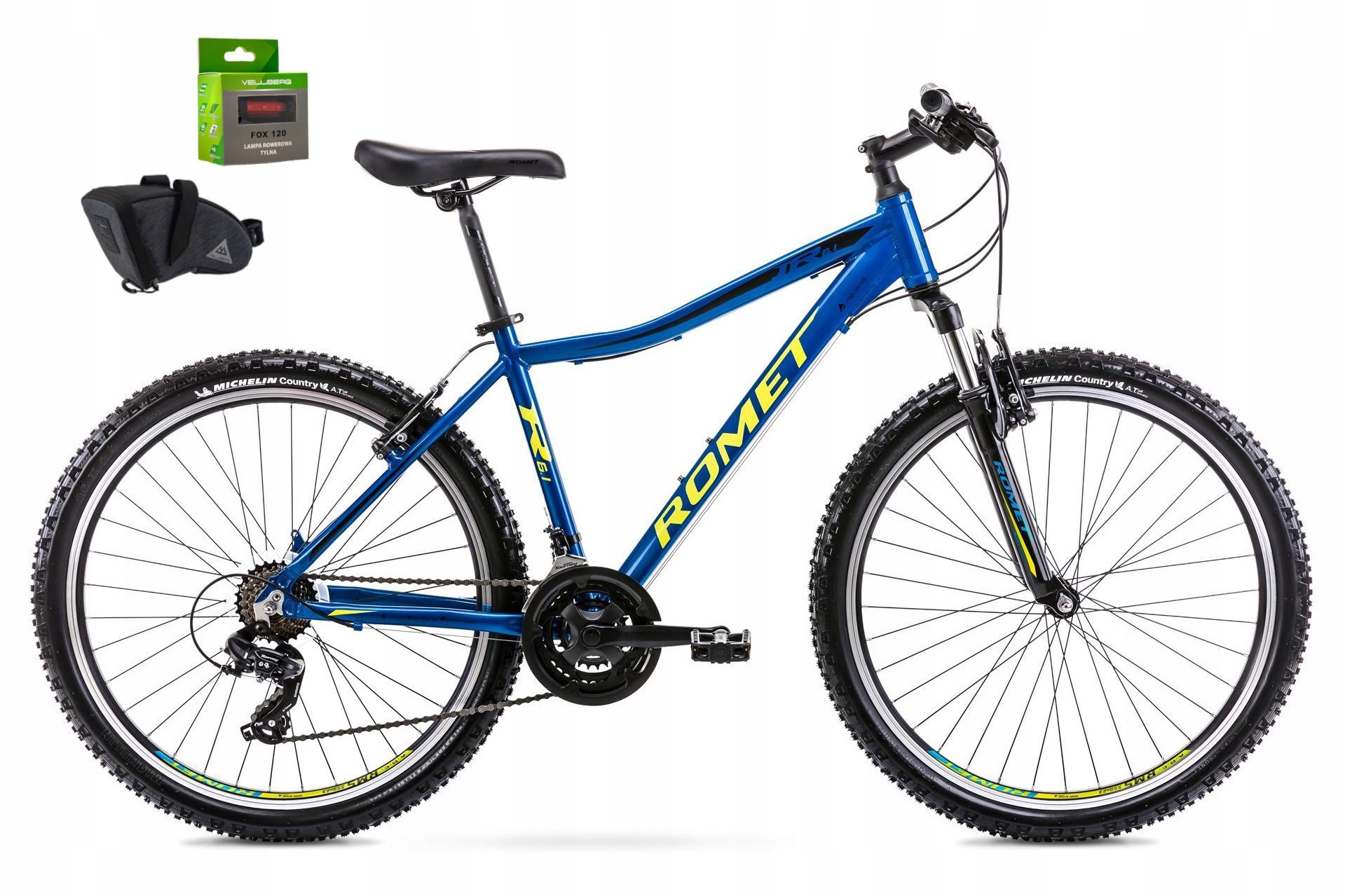 Rower 26 Romet Rambler R6.1 Jr 17" niebiesko-zielono-czarny