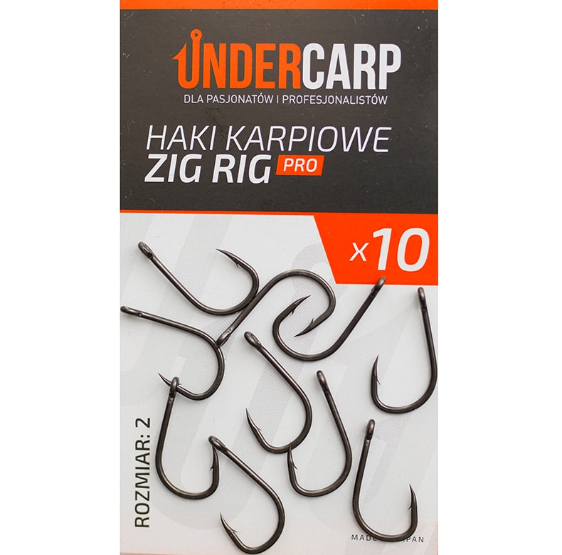 Undercarp Haki Karpiowe Zig Rig Pro rozmiar 2