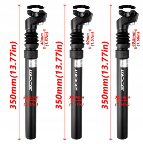 SZTYCA WSPORNIK AMORTYZOWANY MTB ZOOM 27,2/350MM Model SPS-C372