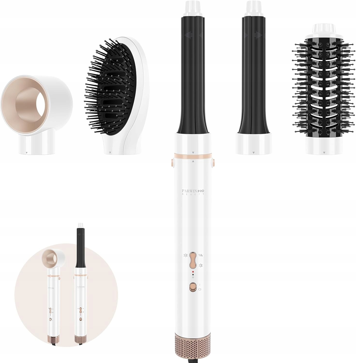 Sušič Vlasov Parwin Pro Beauty Maxair Iónová Kulma S Kefou