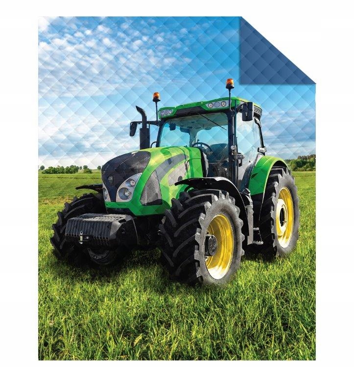 Dětský přehoz pro mládež 170x210 Traktor 093