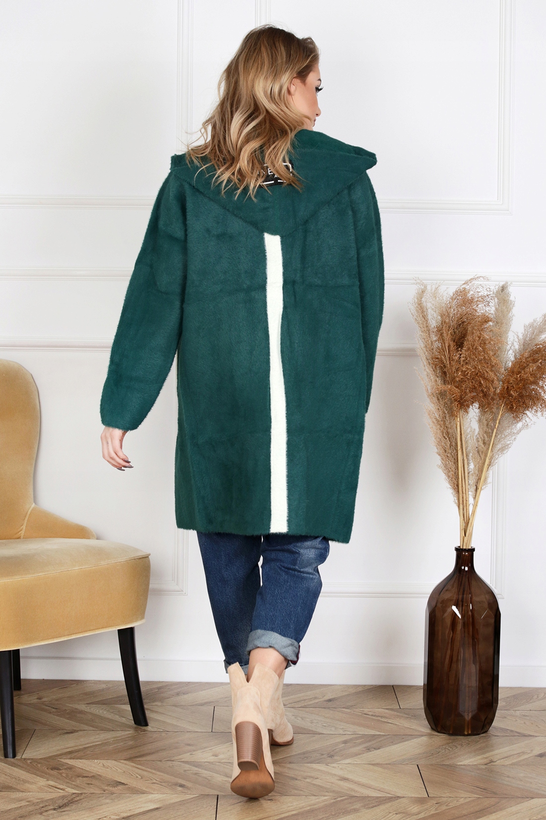 ALPAKA PŁASZCZ SPORTOWY NEXT KAPTUR BUT.ZIEL. 2051 Kolekcja Wiosna/jesień