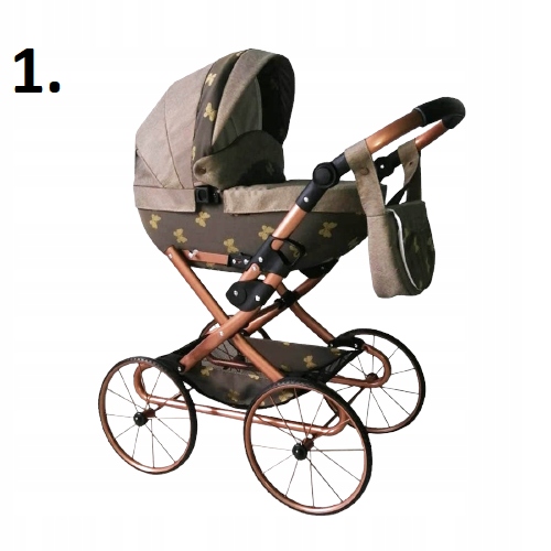 Wózek dla lalki głęboki Retro lalkowy Duży Polski Marka inna