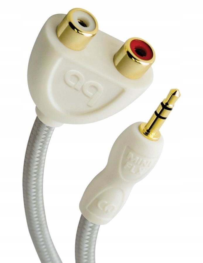 Audioquest FLX-mini adaptér Rca jack 3,5 na 2 x Rca, délka 15 cm