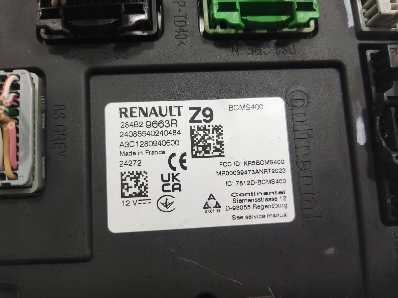 module control unit BCM RENAULT CAPTUR II LIFT 2024-2026 284B29663R