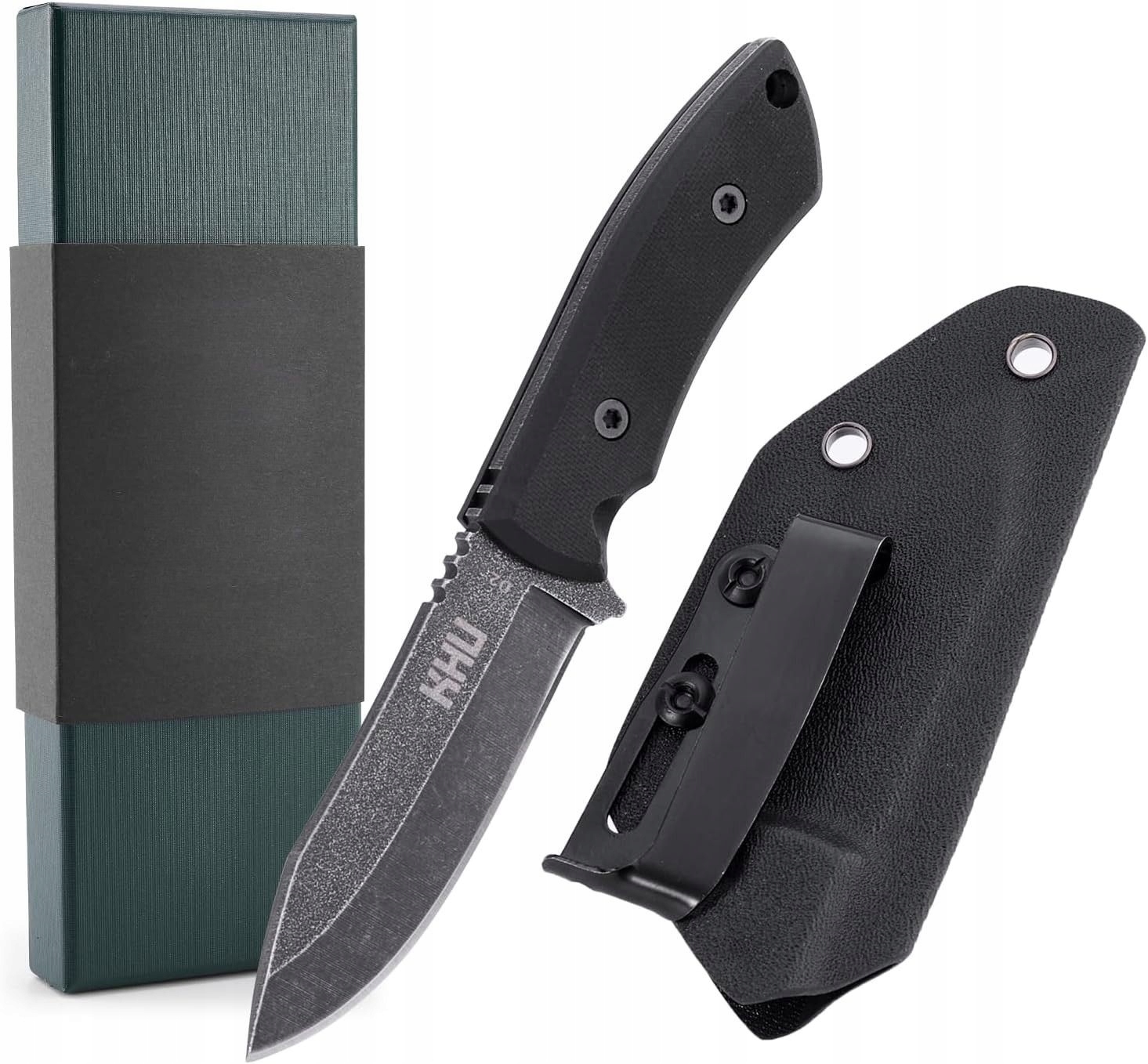 Nůž Pro Přežití Edc S Pevnou Čepelí 440C S Pouzdrem Kydex