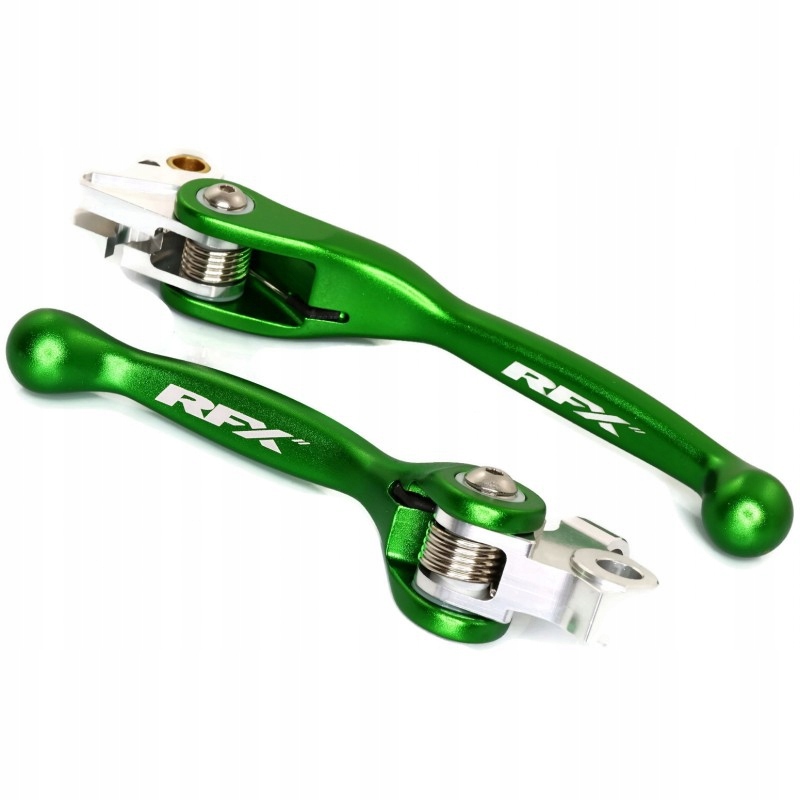 Brzdové páky spojky Rfx Flex Honda Crf 250R 450R zelené hliníkové