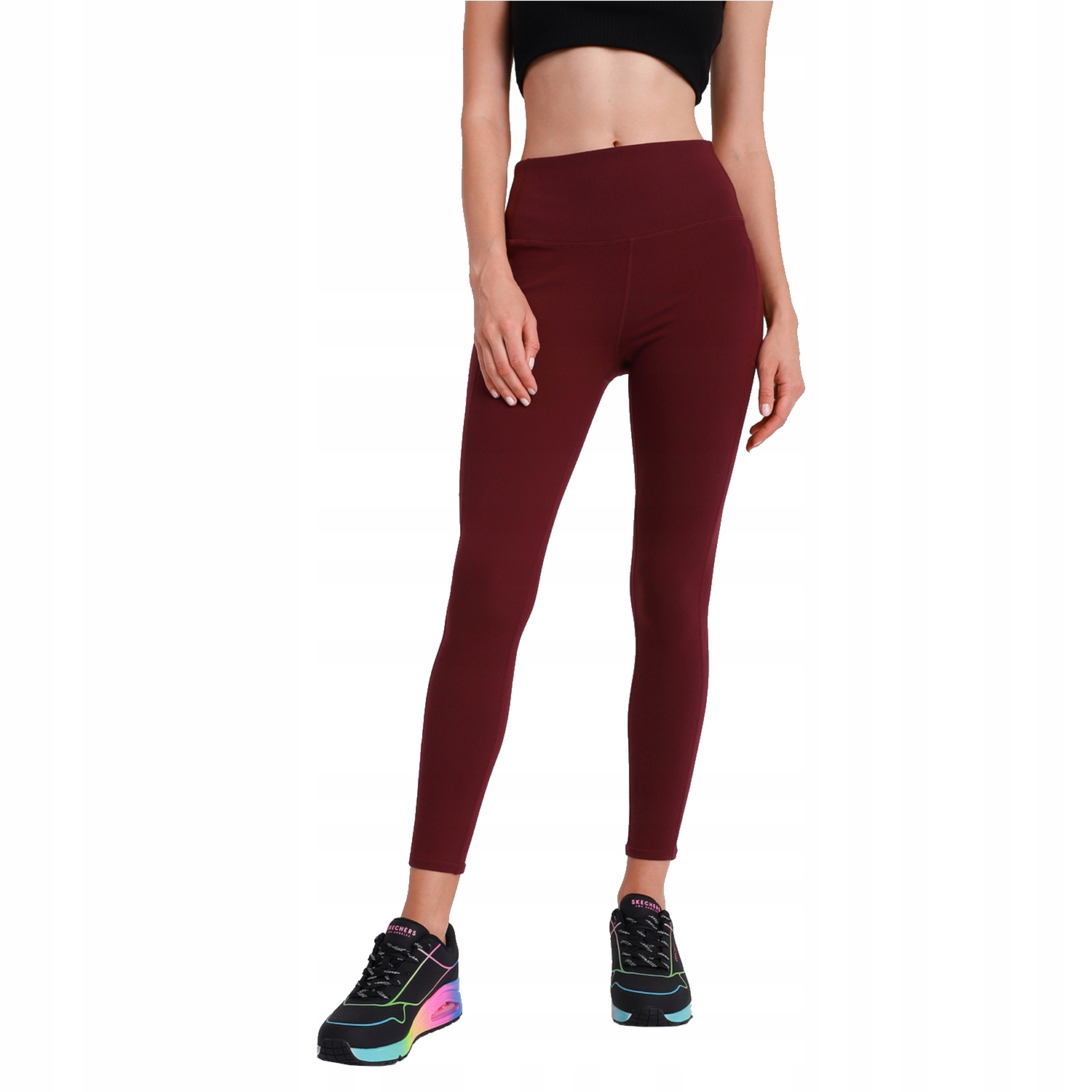 Skechers Go Walk High Waisted Legging [L] Dámské legíny Nylon Fialová