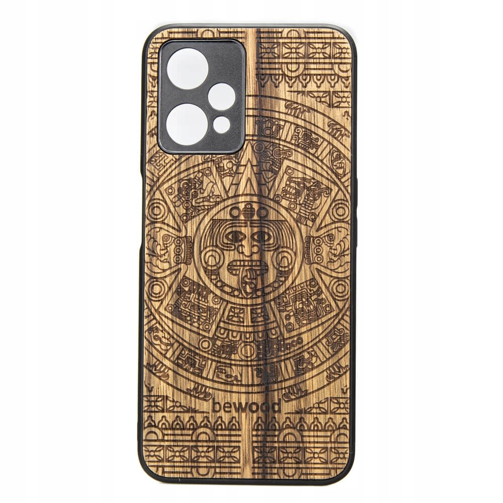 Dřevěné Pouzdro Realme 9 Pro Aztécký Kalendář Limba
