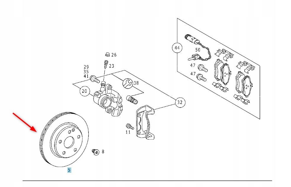 Přední Brzdový Kotouč Vaneo Mercedes Oe A414421001264