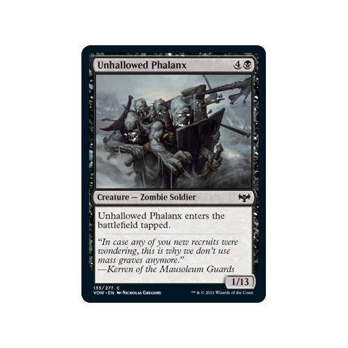 Mtg 4x Unhallowed Phalanx