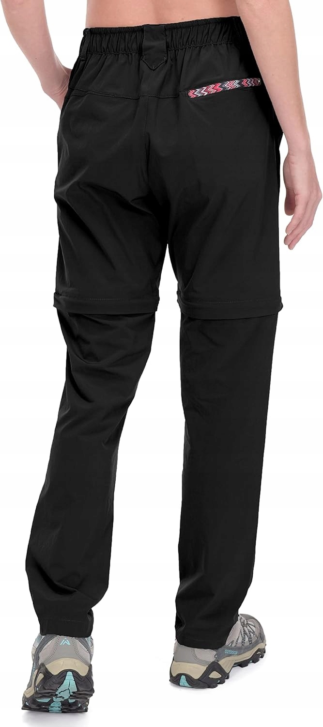 SPODNIE TREKKINGOWE DAMSKIE TURYSTYCZNE 2CZĘSCIOWE CZARNE r.S Little Donkey Marka inna