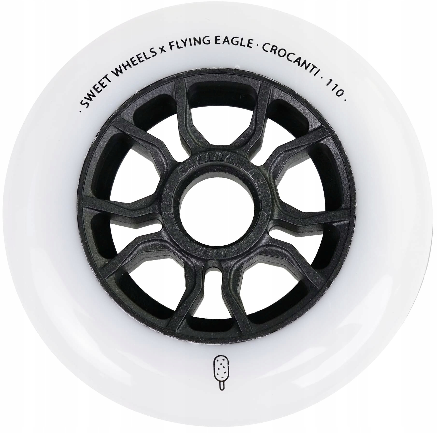 Kółka do Rolek Flying Eagle Crocanti 110 mm/88A 3 szt białe