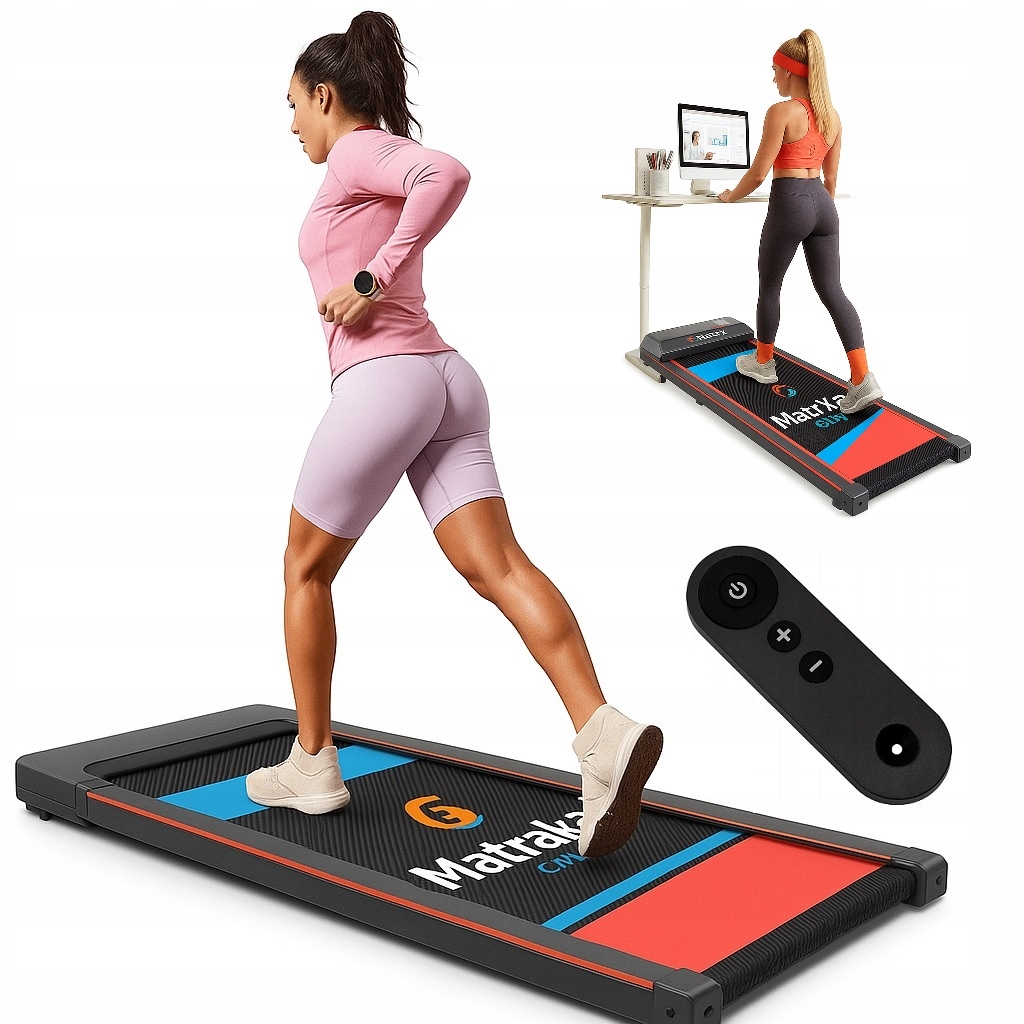 Domácí běžecký pás F3810 elektrický 8 km/h pod postel s displejem a dálkovým ovládáním