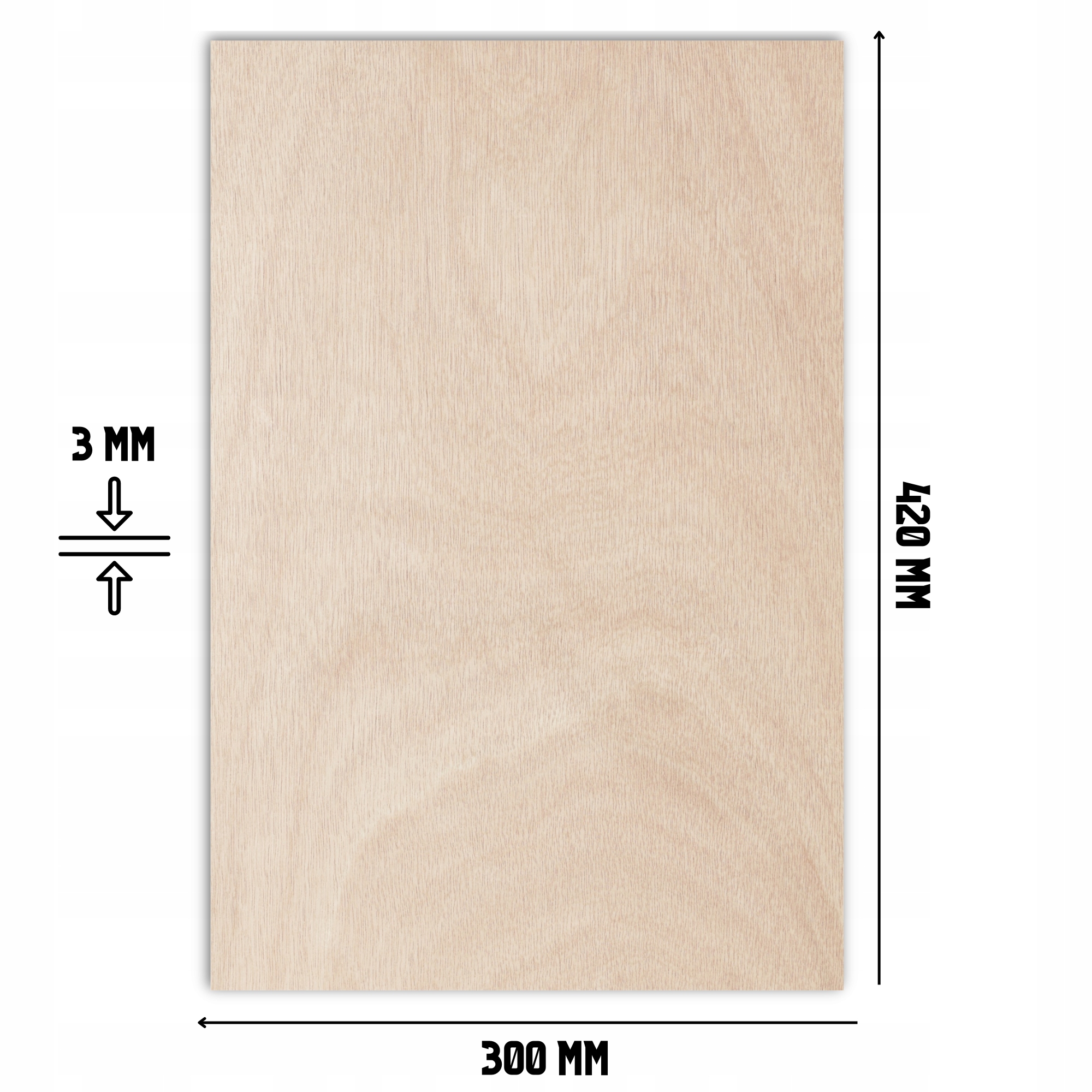 SKLEJKA 3MM DO LASERA KLASA 1 / 2 FORMATKA A3 1 SZTUKA Marka defiPad