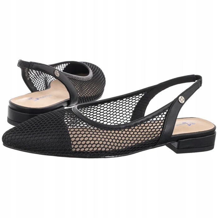 Dámské kožené baleríny Maciejka černé K7525-01/00-1 Black