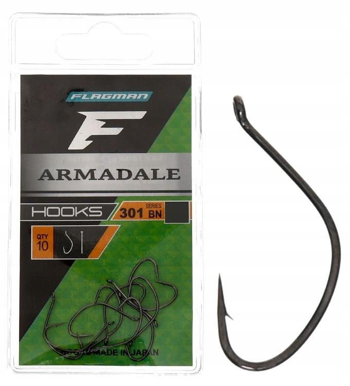 Haczyki Flagman z oczkiem Armadale 301 nr.10 Bn 10szt
