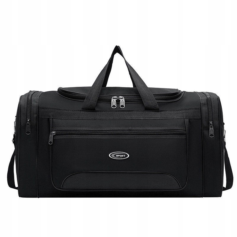 Torba podróżna duża turystyczna uniwersalna sportowa 130L czarna 90 cm