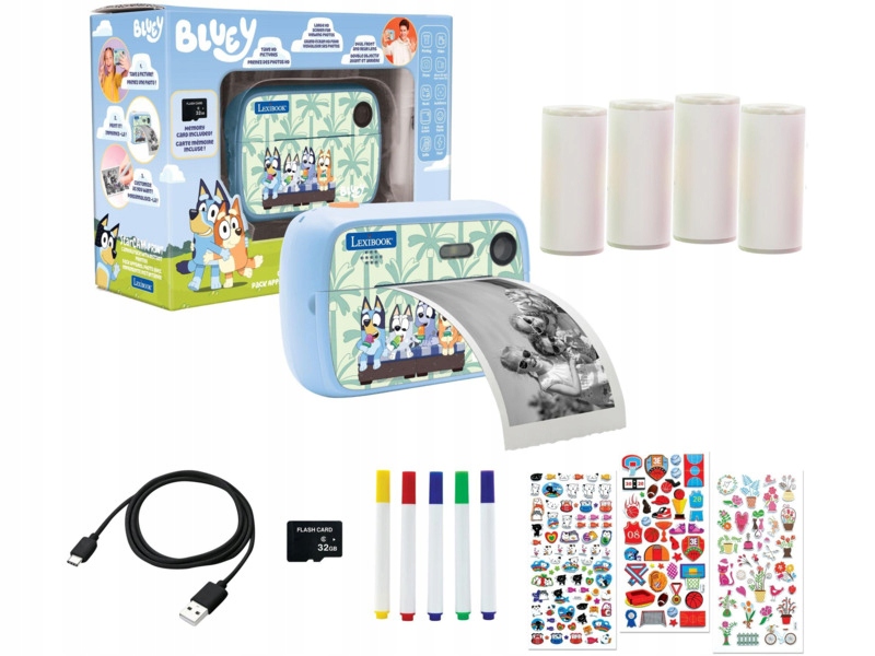 Zabawka aparat natychmiastowy Lexibook Bluey DJ150BY