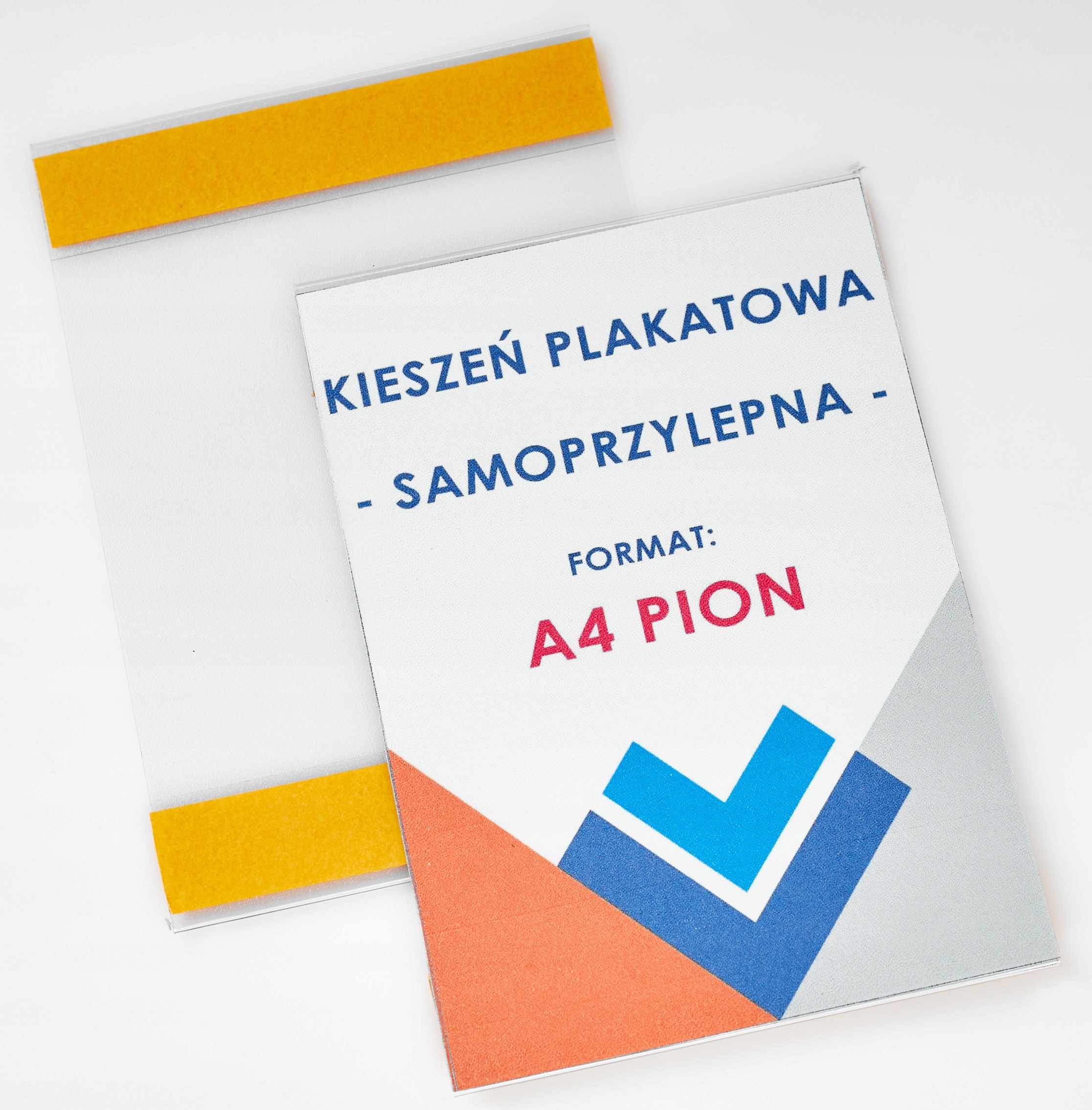 KIESZEŃ PLAKATOWA Z TAŚMĄ SAMOPRZYLEPNĄ 2X19MM - A4 PION - 10 SZT Marka Display PL