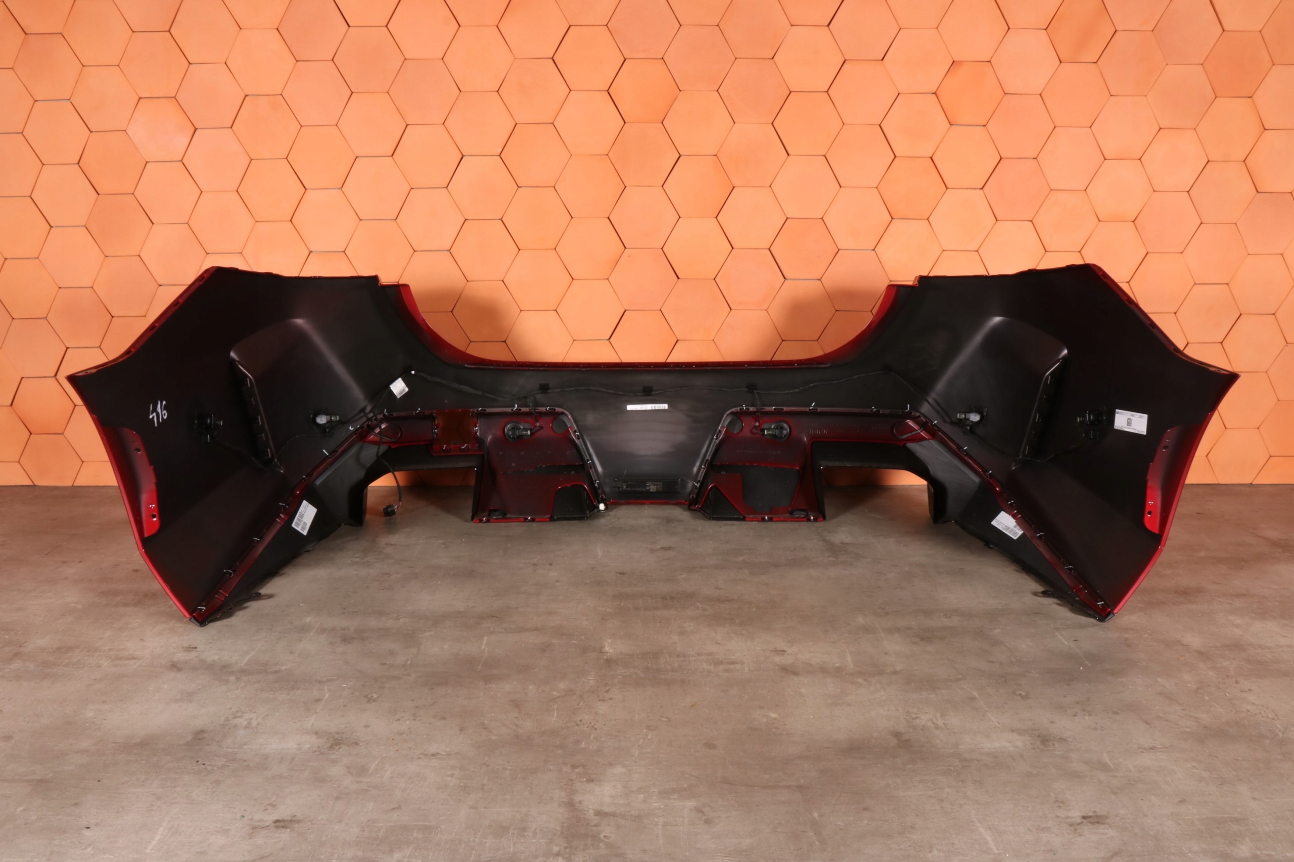 BMW M5 G90 complete bumper rear part rear colour C68 DRAGON FIRE RED