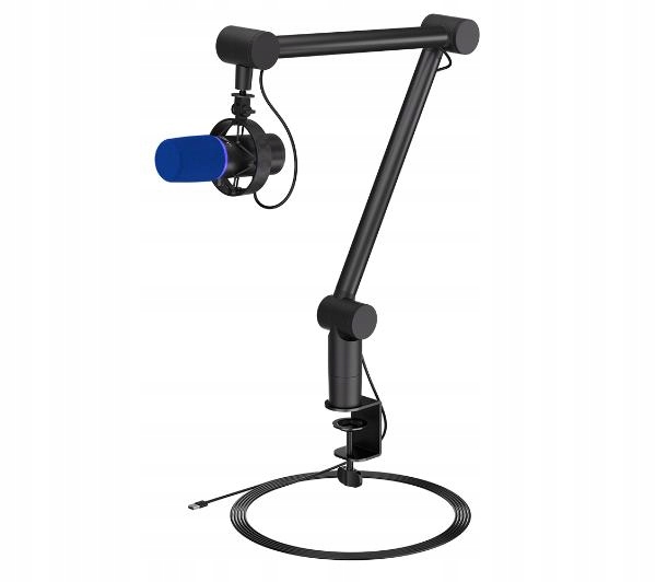 Mikrofon pojemnościowy Endorfy Solum Broadcast Usb-c Statyw do streamingu