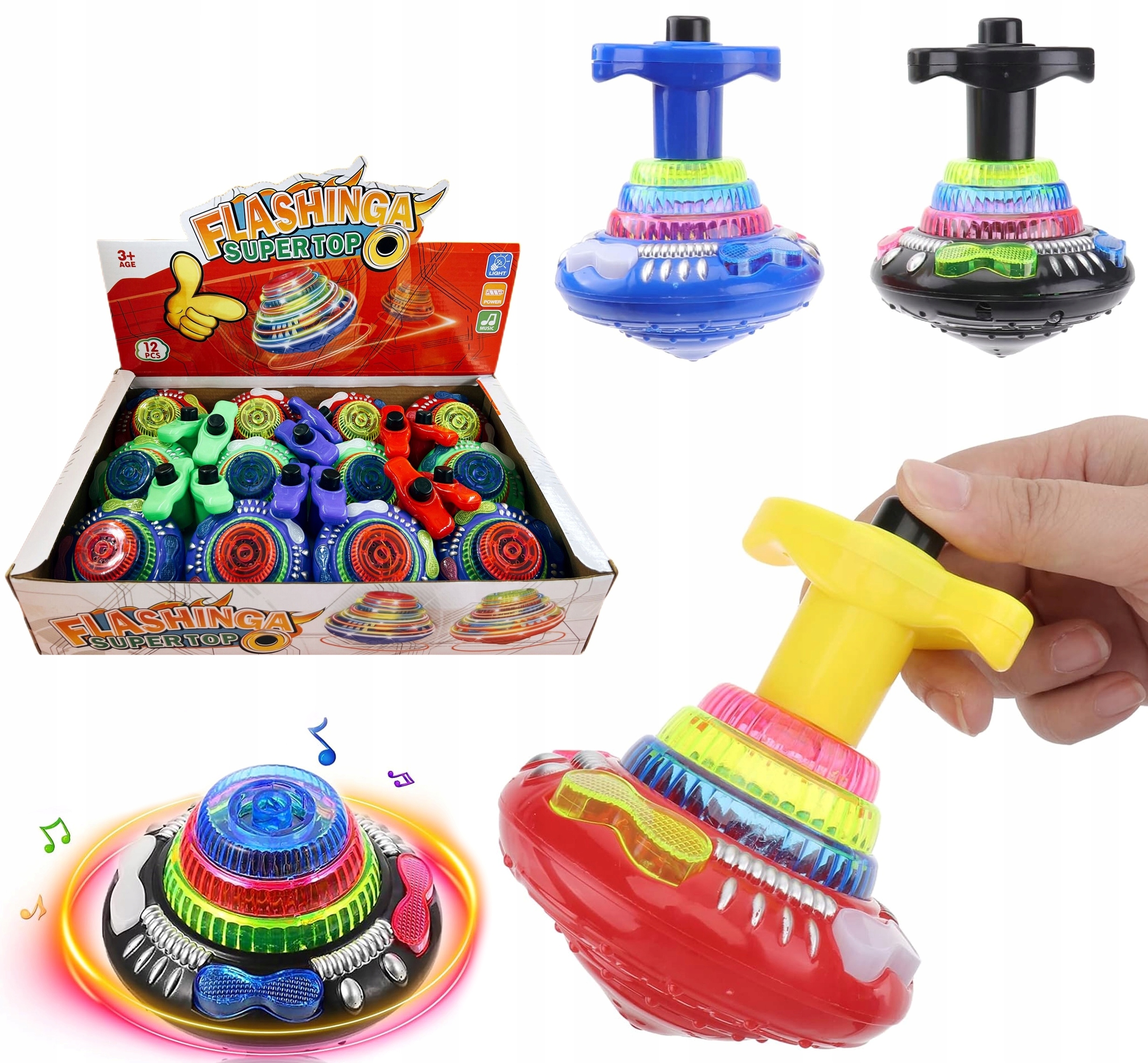 BĄCZEK GRAJĄCY ŚWIECĄCY W CIEMNOŚCI GRA I ŚWIECI ZABAWKA DLA DZIECI Materiał drewno