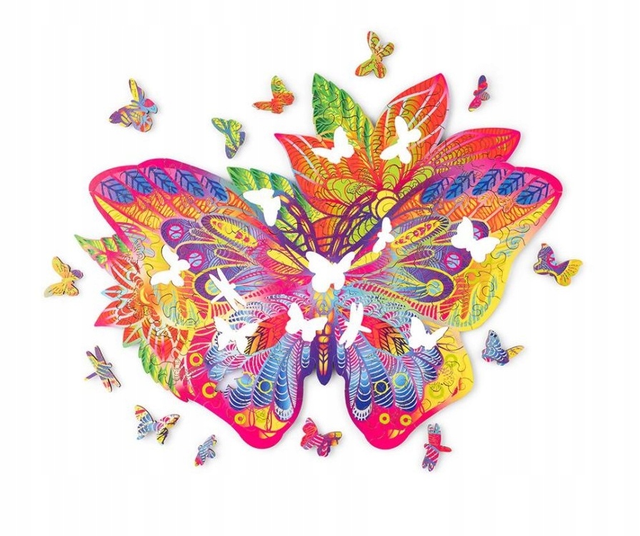 

Zabawki dla dziec Puzzle Układanka Motyl WoodTrick
