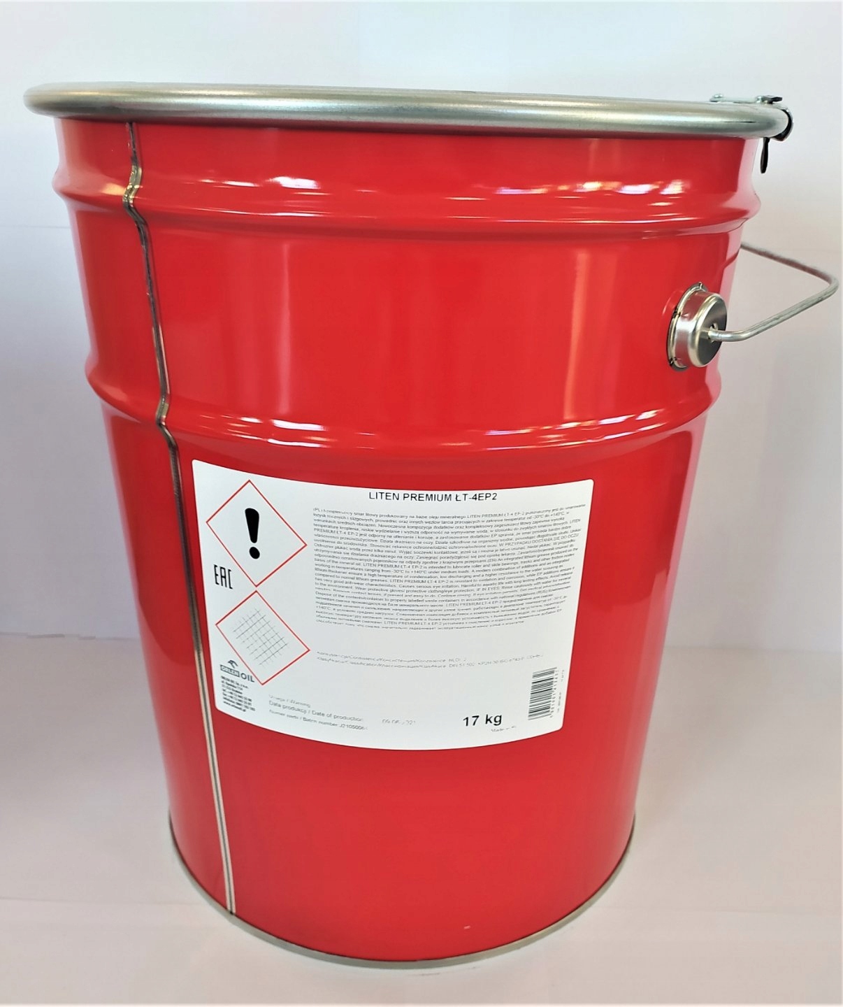 Mazivo pre ložiská lítiového komplexu Liten Lt (17KG), -30/+140°C, Din 51 502