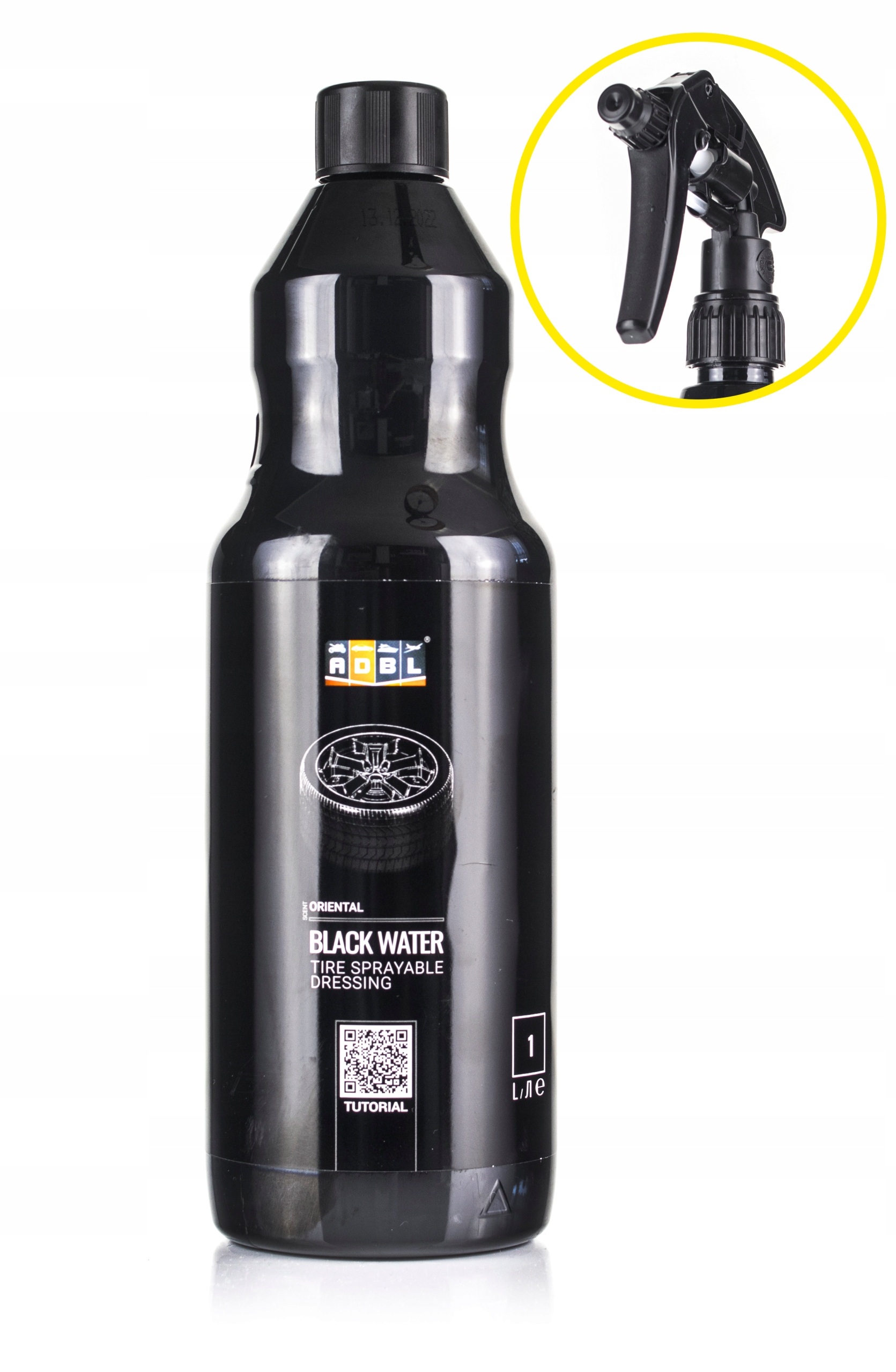 ADBL BLACK WATER TIRE DRESSING/CZERNIDŁO DO OPON - 1L Stan opakowania oryginalne