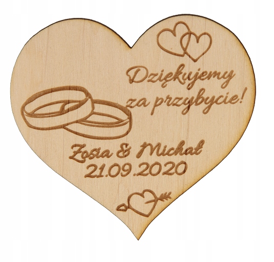 

Podziękowanie Dla Gości Magnes Wesele Ślub