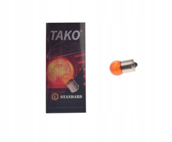 ŻARÓWKA 12V 10W BA15S KIERUNKOWSKAZ POMARANCZOWA Typ R10W / BA15s