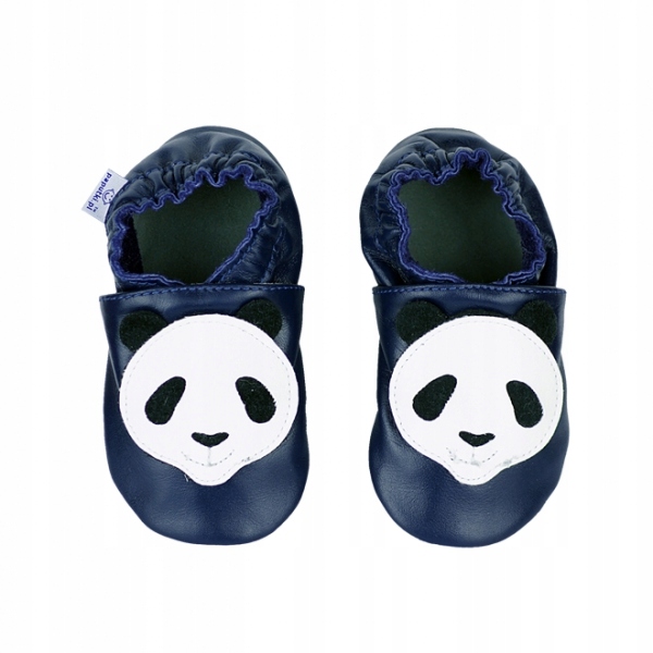 

Paputki papcie kapcie skórzane panda S 20 granat