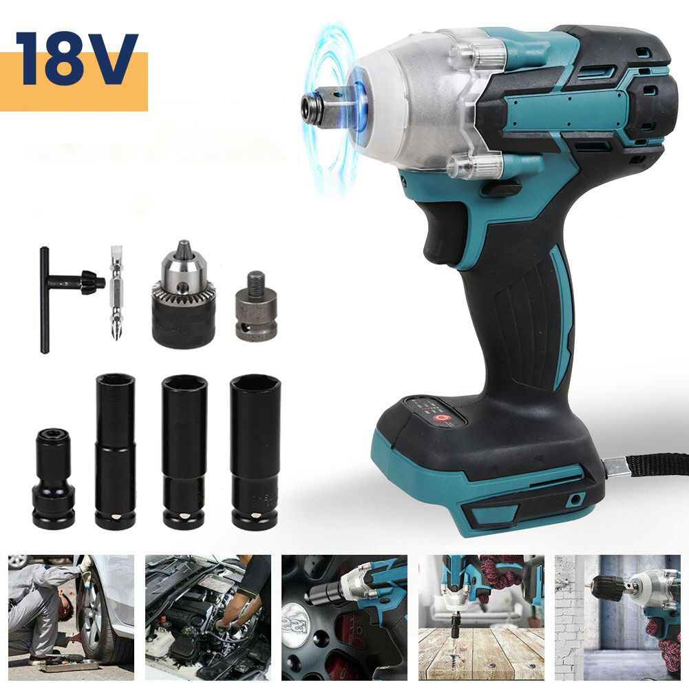 KLUCZ UDAROWY ELEKTRYCZNA DO MAKITA 18V AKUMULATOR 1/2" WIERTARKA KLUCZOWA Prędkość obrotowa 3000 obr./min