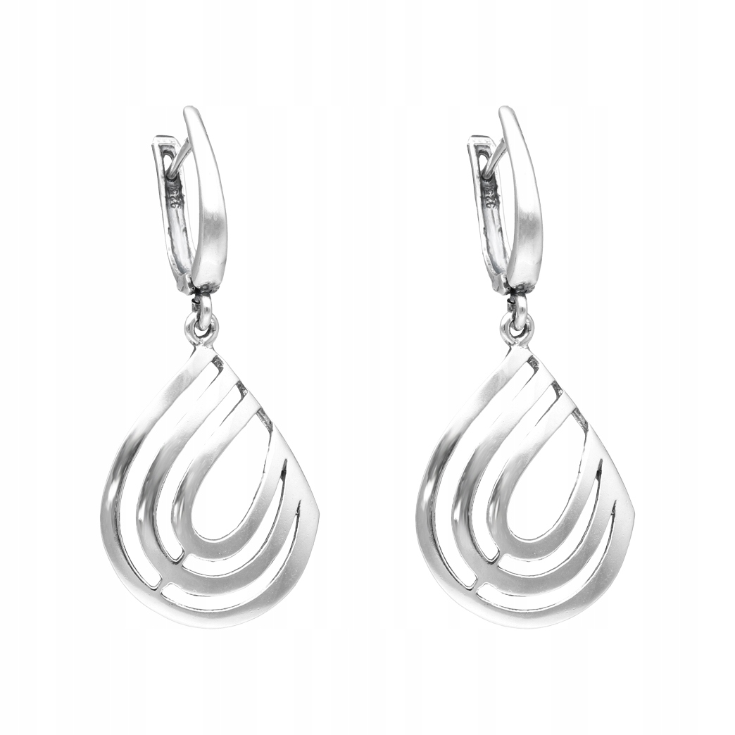 Náušnice geometrické stříbro