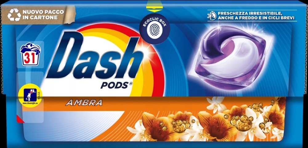 Levně Dash Pods Ambra Kapsle na praní New 31 Ks